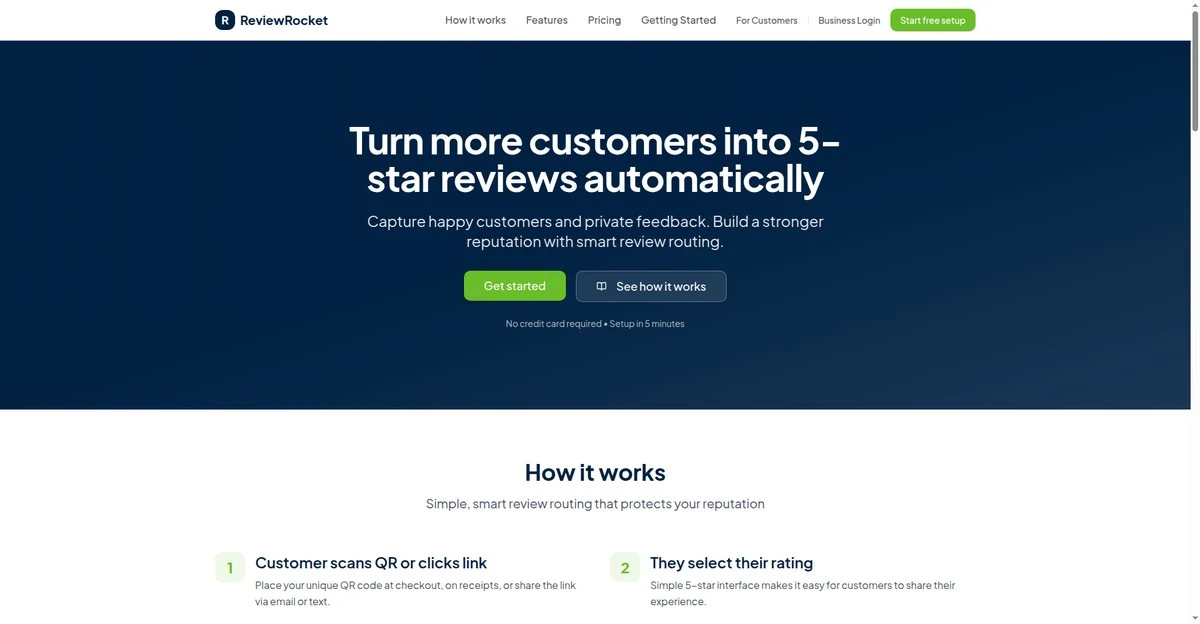 ReviewRocket — actual project screenshot